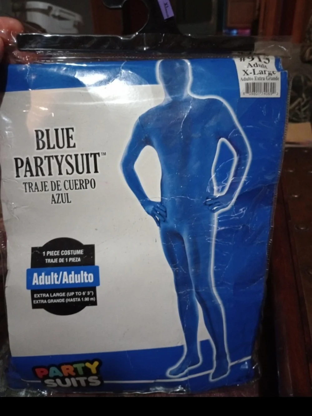 Blue Partysuit Adult X-Large Full-Body Costume